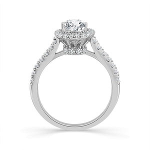 Diamond Bridal Set 1 ct tw Center PE 14k White Gold