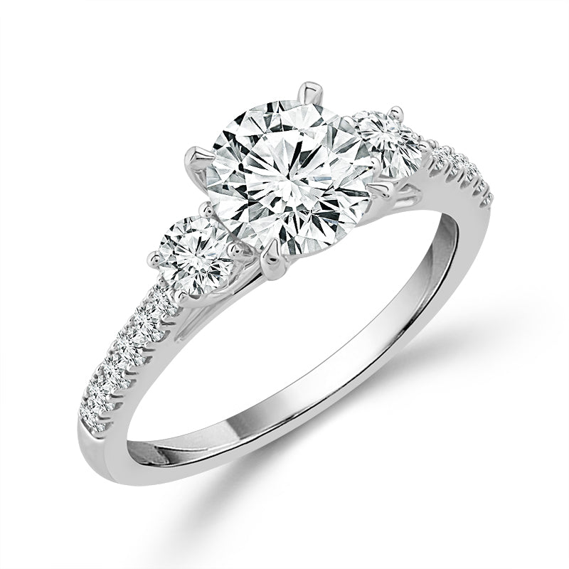 Diamond Bridal Set 2.25 ct tw 14k White Gold