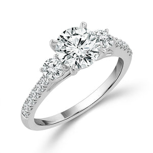 Diamond Bridal Set 2.25 ct tw 14k White Gold