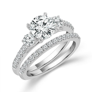 Diamond Bridal Set 2.25 ct tw 14k White Gold