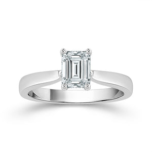 Diamond Solitaire Ring 1 ct tw 14k White Gold