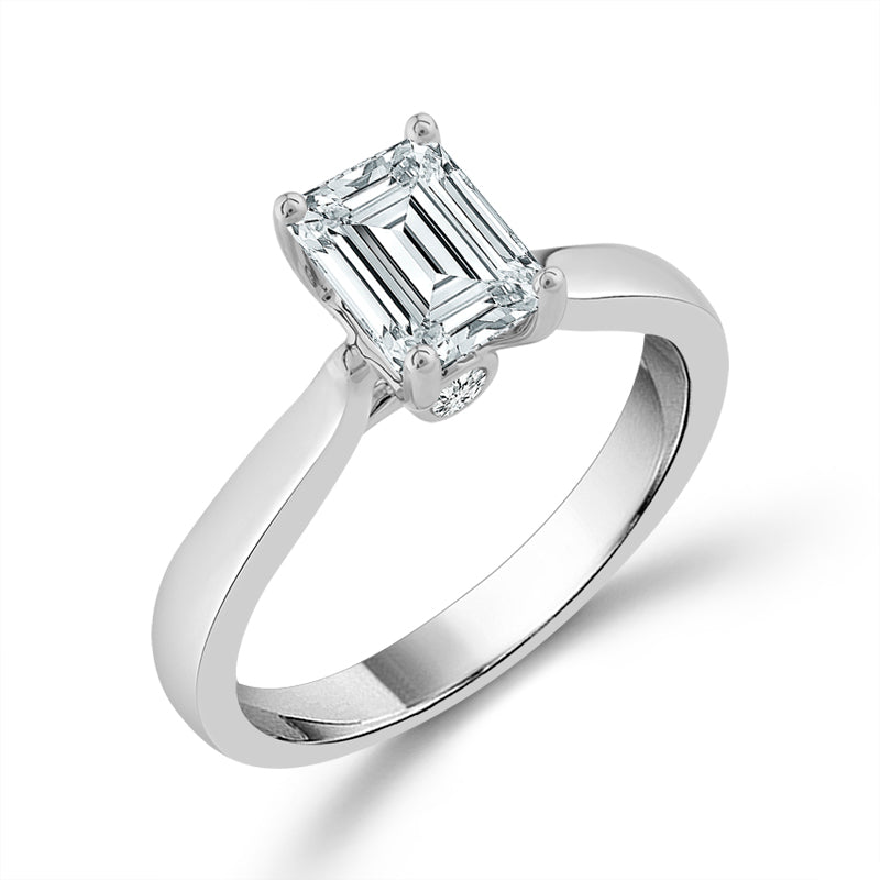 Diamond Solitaire Ring 1.5 ct tw 14k White Gold