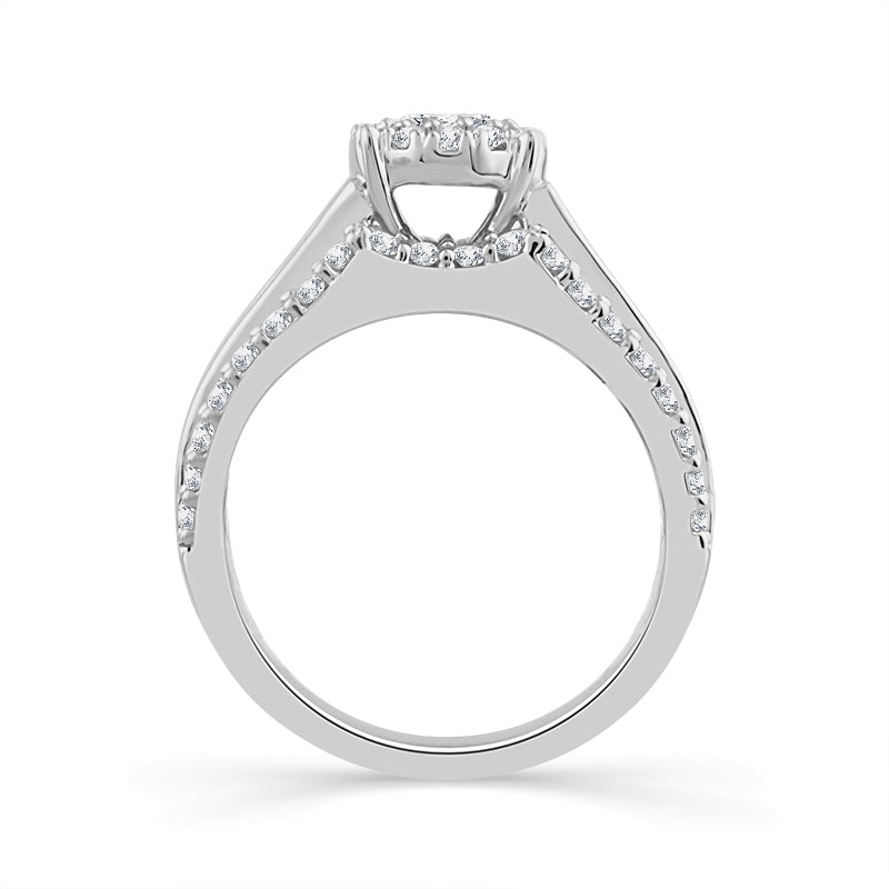 Diamond Engagement Ring 2 ct tw 14k White Gold