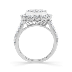 Diamond Engagement Ring 3 ct tw 14k White Gold