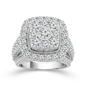 Diamond Engagement Ring 4 ct tw 14k White Gold