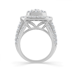 Diamond Engagement Ring 4 ct tw 14k White Gold