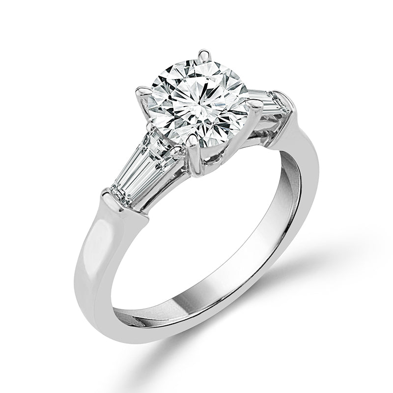 Diamond Bridal Ring 2 ct tw Center RD 14k White Gold