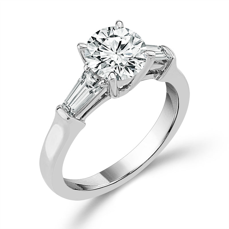 Diamond Engagement Ring 1.9 ct tw 14k White Gold