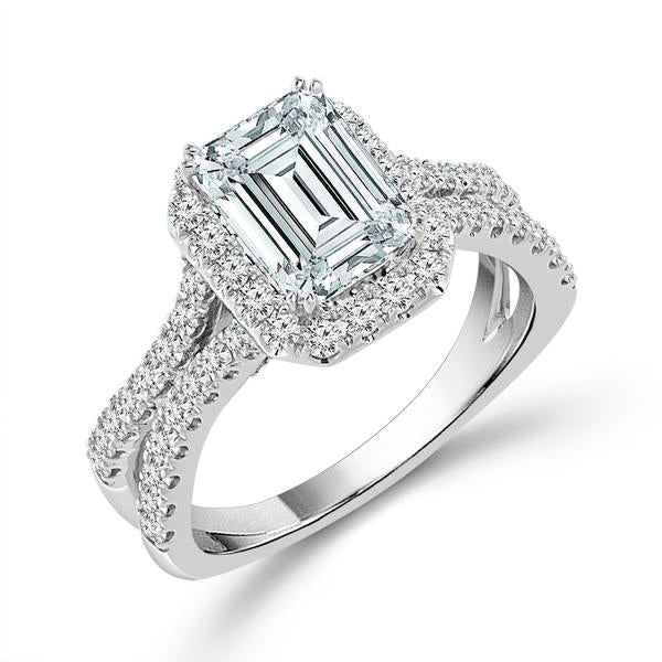 Diamond Engagement Ring 2.75 ct tw 14k White Gold