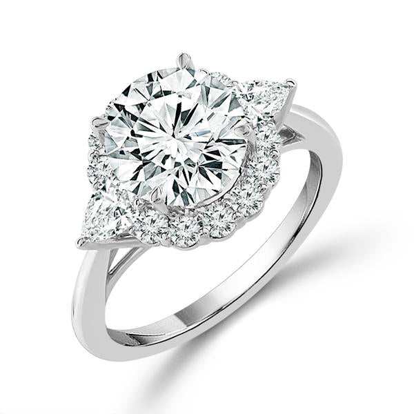 Diamond Engagement Ring 2.75 ct tw 14k White Gold