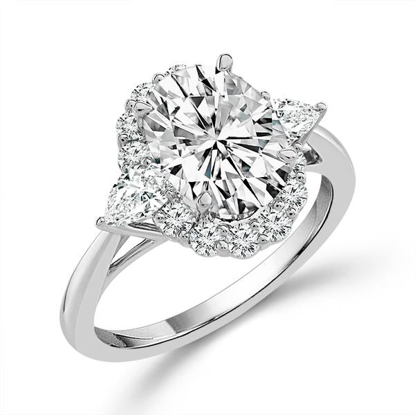 Diamond Engagement Ring 2.75 ct tw 14k White Gold