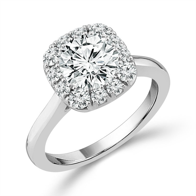 Diamond Engagement Ring 2 ct tw 14k White Gold