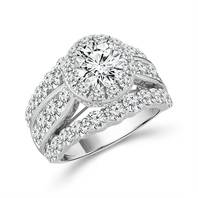Diamond Engagement Ring 5 ct tw 14k White Gold