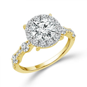 Diamond Engagement Ring 2 1/2 ct tw 14k White Gold