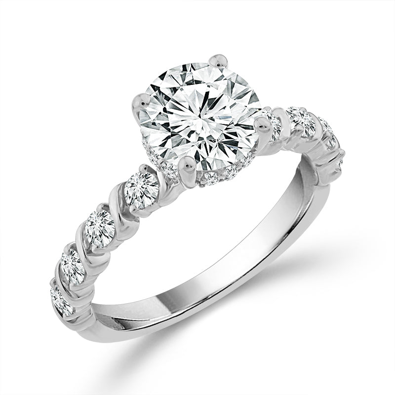 Diamond Engagement Ring 0.50 ct tw Center Round 14k Yellow Gold