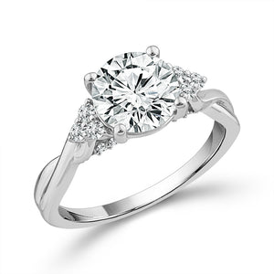 Diamond Engagement Ring 0.25 ct tw Center Round 14k Yellow Gold