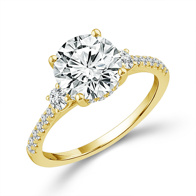 Diamond Engagement Ring 0.40 ct tw Center Round 14k White Gold
