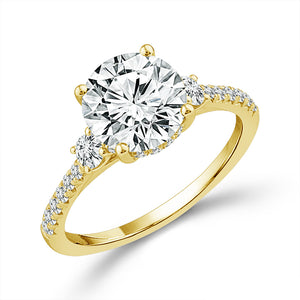 Diamond Engagement Ring 0.40 ct tw Center Round 14k White Gold