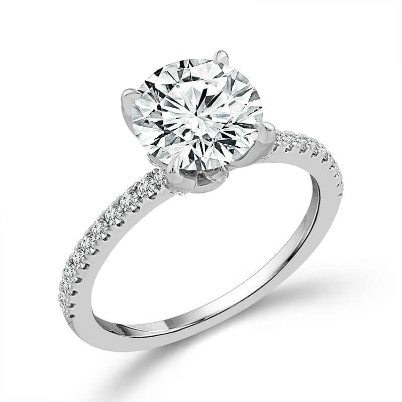 Diamond Engagement Ring 0.33 ct tw Center Round 14k Yellow Gold