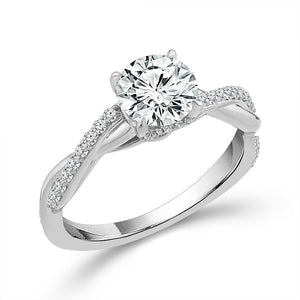 Diamond Engagement Ring 0.17 ct tw Center Round 14k Yellow Gold