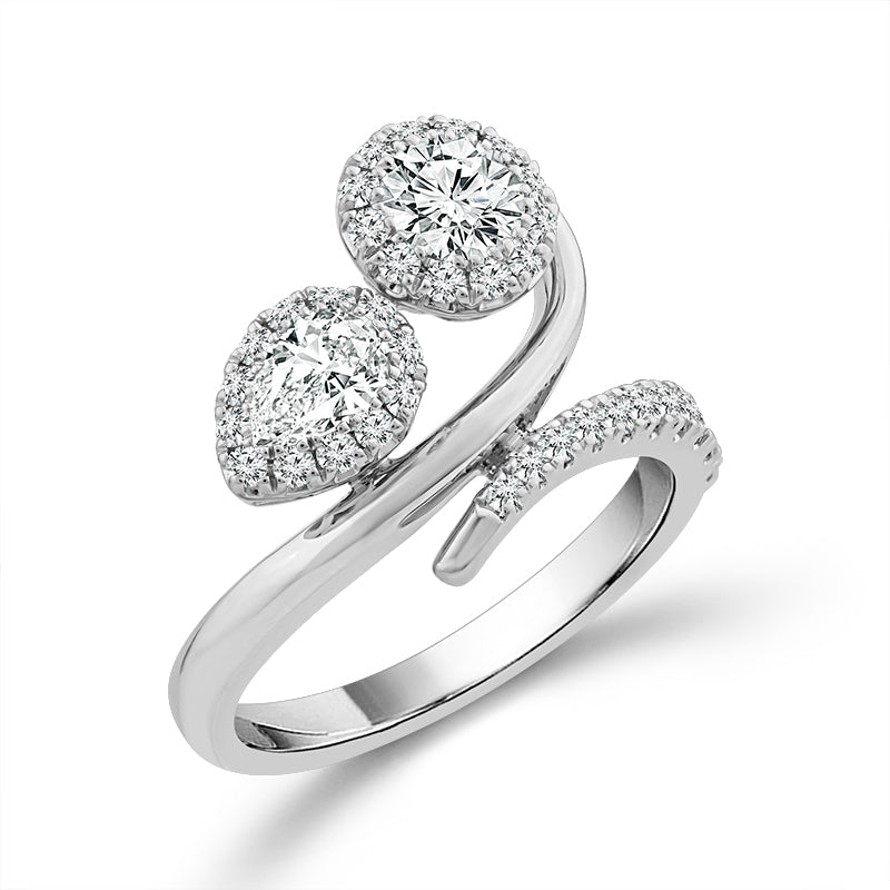 Diamond Fashion Ring 1.25 ct tw 14k White Gold