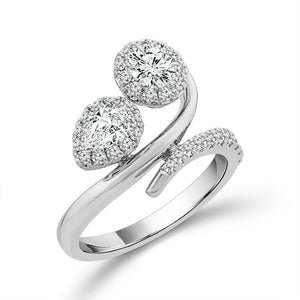 Diamond Fashion Ring 1.25 ct tw 14k White Gold