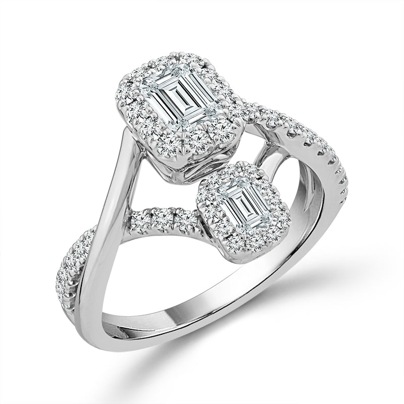 Diamond Fashion Ring 1.50 ct tw 14k White Gold