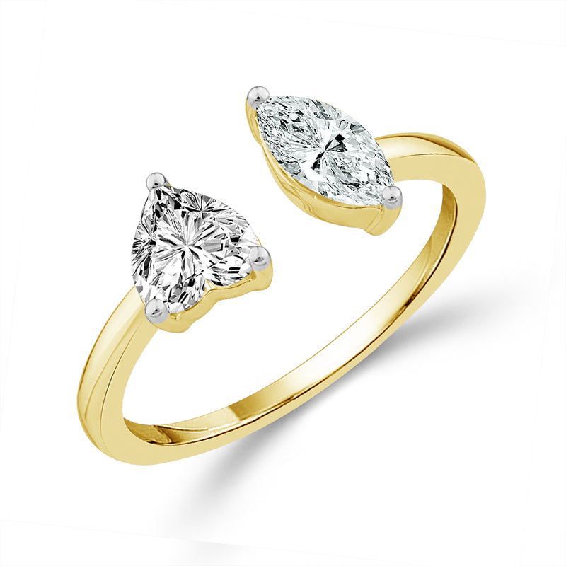 Diamond Engagement Ring 1.40 ct tw 14k White Gold