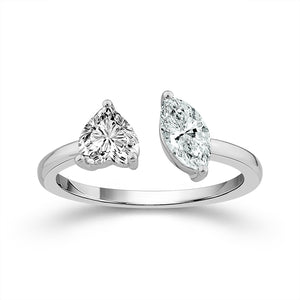 Diamond Engagement Ring 1.40 ct tw 14k White Gold