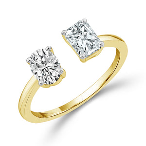 Diamond Engagement Ring 1.40 ct tw 14k White Gold