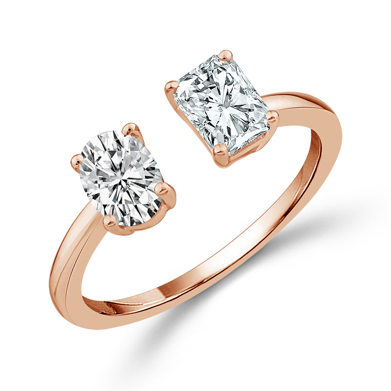 Diamond Engagement Ring 1.40 ct tw 14k White Gold