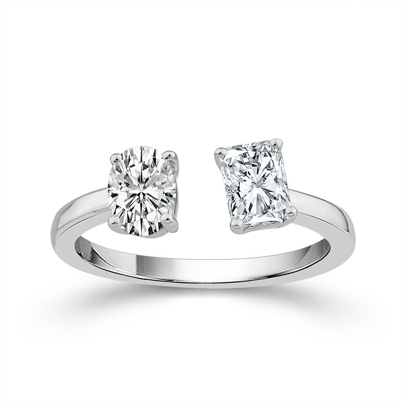 Diamond Engagement Ring 1.40 ct tw 14k White Gold