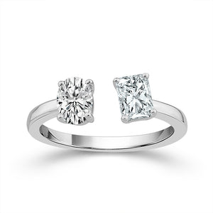 Diamond Engagement Ring 1.40 ct tw 14k White Gold
