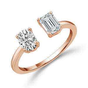 Diamond Engagement Ring 1.40 ct tw 14k White Gold