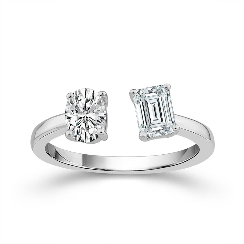 Diamond Engagement Ring 1.40 ct tw 14k White Gold