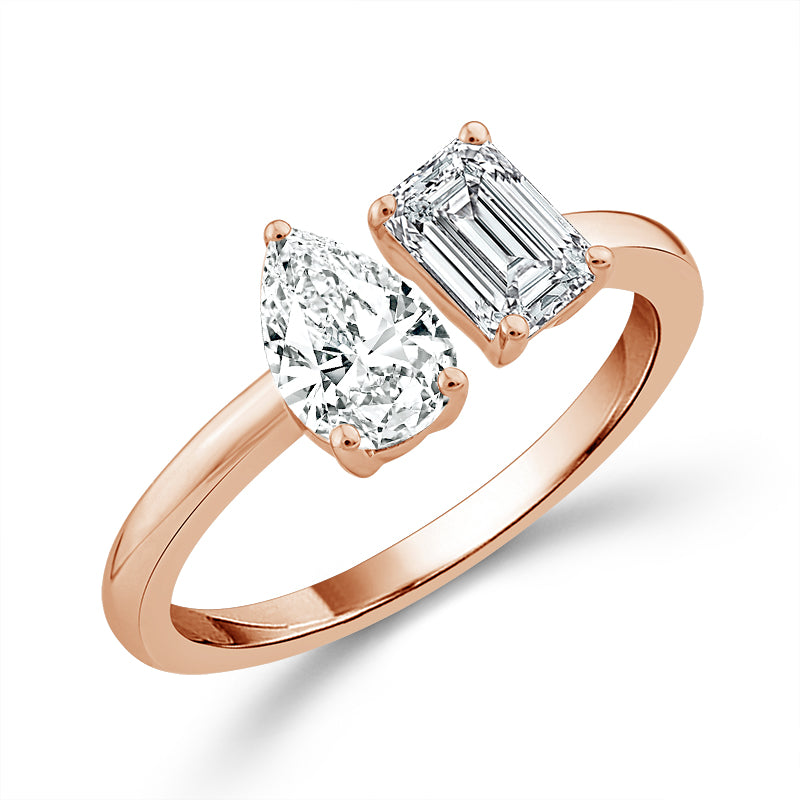 Diamond Engagement Ring 1.40 ct tw 14k White Gold