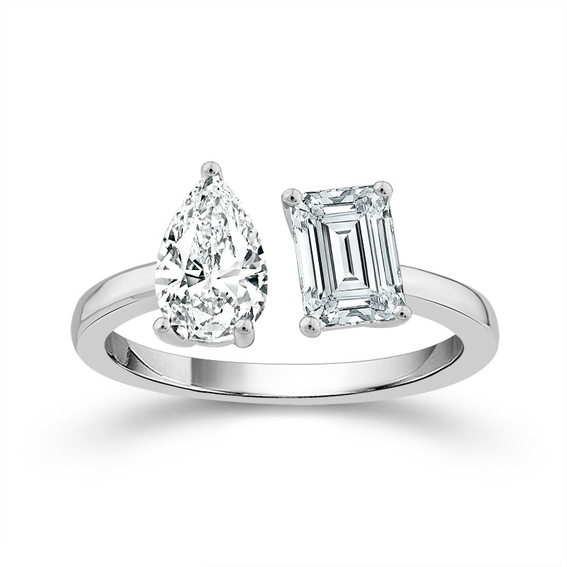 Diamond Engagement Ring 1.40 ct tw 14k White Gold