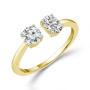 Diamond Engagement Ring 1.40 ct tw 14k White Gold
