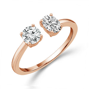 Diamond Engagement Ring 1.40 ct tw 14k White Gold