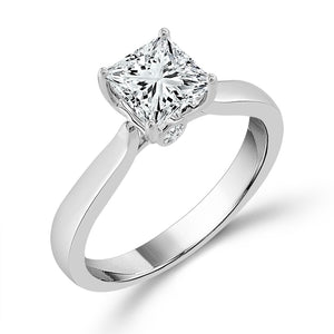 Diamond Solitaire Ring 1.5 ct tw 14k White Gold