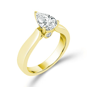 Diamond Solitaire Ring 2 ct tw 14k White Gold