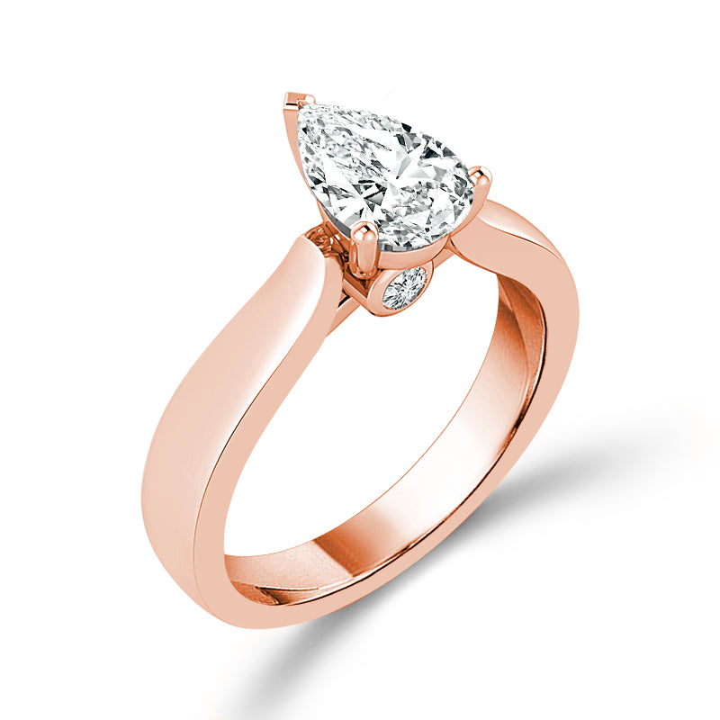 Diamond Solitaire Ring 2 ct tw 14k White Gold