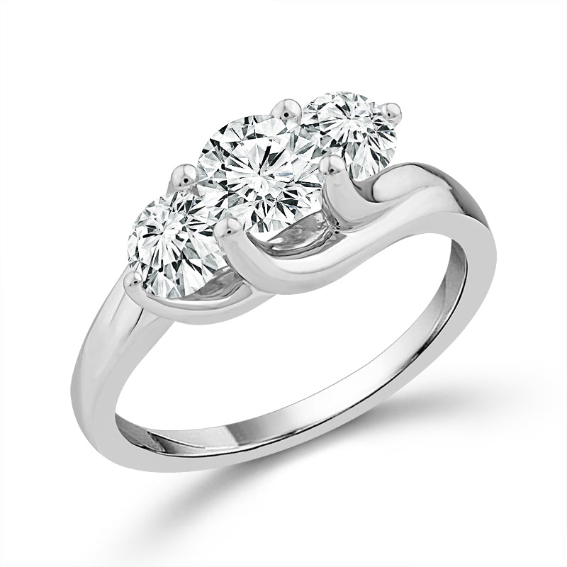Diamond 3-Stone Ring 1.50 ct tw 14k Yellow Gold