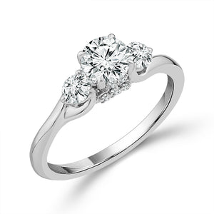 Diamond 3-Stone Ring 1 ct tw 14k Yellow Gold