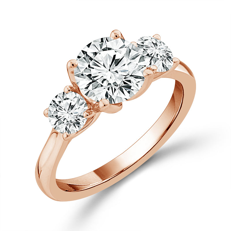 Diamond 3-Stone Ring 2.25 ct tw 14k White Gold