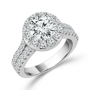 Diamond Bridal Set 4 ct tw 14k White Gold