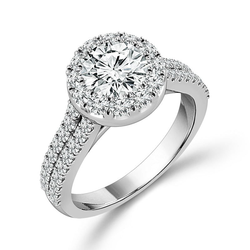 Diamond Bridal Set 2 ct tw 14k White Gold