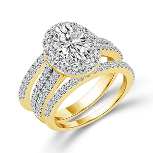 Diamond Bridal Set 2 ct tw 14k White Gold