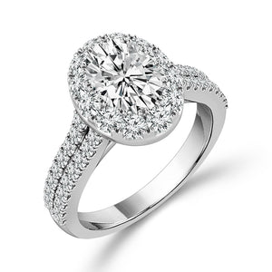 Diamond Bridal Set 2 ct tw 14k White Gold