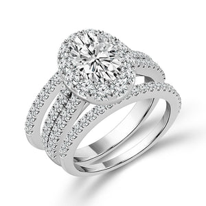 Diamond Bridal Set 2 ct tw 14k White Gold